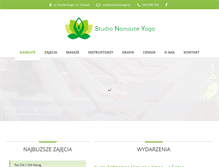 Tablet Screenshot of namasteyoga.pl